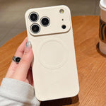 Custodia magnetica per telefono MagSafe in silicone liquido a tinta unita, For iPhone 17 Pro
