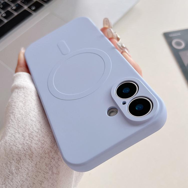 Custodia magnetica per telefono MagSafe in silicone liquido a tinta unita, For iPhone 17