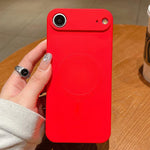 Custodia magnetica per telefono MagSafe in silicone liquido a tinta unita, For iPhone Air