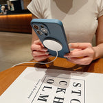 Custodia magnetica per telefono MagSafe in silicone liquido a tinta unita, For iPhone 17e / 16e