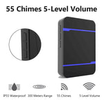 Campanello wireless impermeabile IP55 110dB con 2 ricevitori