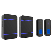N15K-2T2-B Campanello wireless impermeabile IP55 110dB, ricevitore x 2 e trasmettitore x 2, spina USA, N15K-2T2-B
