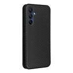 Custodia per telefono in pelle con texture in fibra di carbonio, For Samsung Galaxy A16, For Samsung Galaxy A06