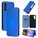 Custodia per telefono in pelle con texture in fibra di carbonio, For Samsung Galaxy A16, For Samsung Galaxy A06