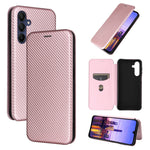 Custodia per telefono in pelle con texture in fibra di carbonio, For Samsung Galaxy A16, For Samsung Galaxy A06