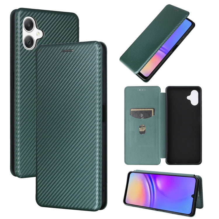 Custodia per telefono in pelle con texture in fibra di carbonio, For Samsung Galaxy A16, For Samsung Galaxy A06