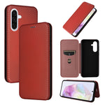 Custodia per telefono in pelle con texture in fibra di carbonio, For Samsung Galaxy A17 5G, For Samsung Galaxy A56 5G, For Samsung Galaxy A26 5G, For Samsung Galaxy A36