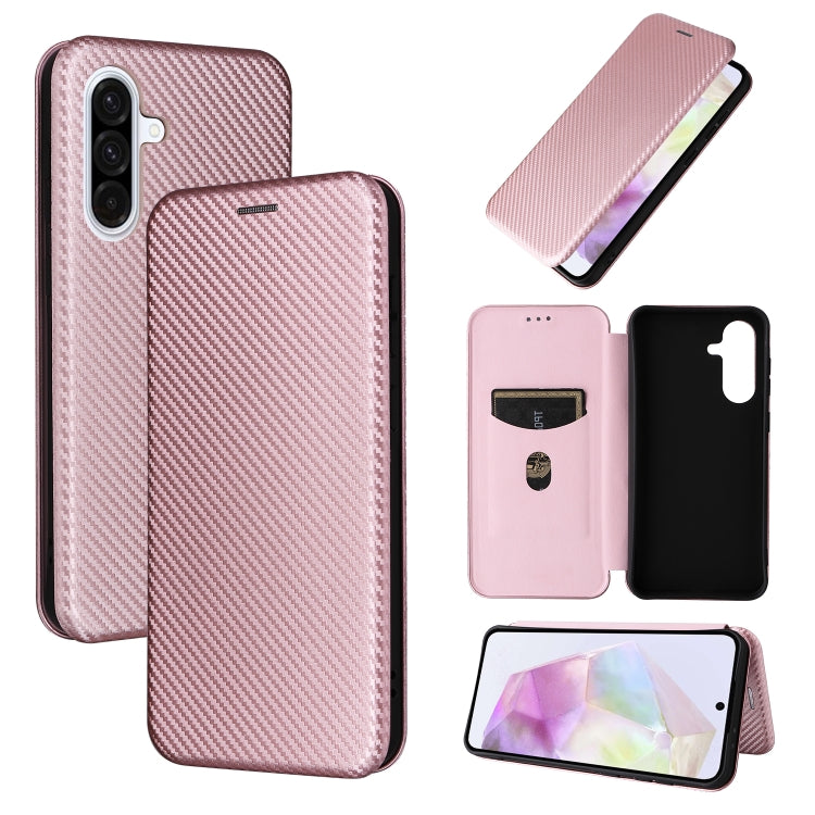 Custodia per telefono in pelle con texture in fibra di carbonio, For Samsung Galaxy A17 5G, For Samsung Galaxy A56 5G, For Samsung Galaxy A26 5G, For Samsung Galaxy A36