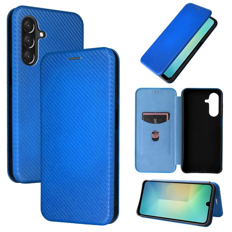 Custodia per telefono in pelle con texture in fibra di carbonio, For Samsung Galaxy A17 5G, For Samsung Galaxy A56 5G, For Samsung Galaxy A26 5G, For Samsung Galaxy A36