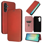 Custodia per telefono in pelle con texture in fibra di carbonio, For Samsung Galaxy A17 5G, For Samsung Galaxy A56 5G, For Samsung Galaxy A26 5G, For Samsung Galaxy A36