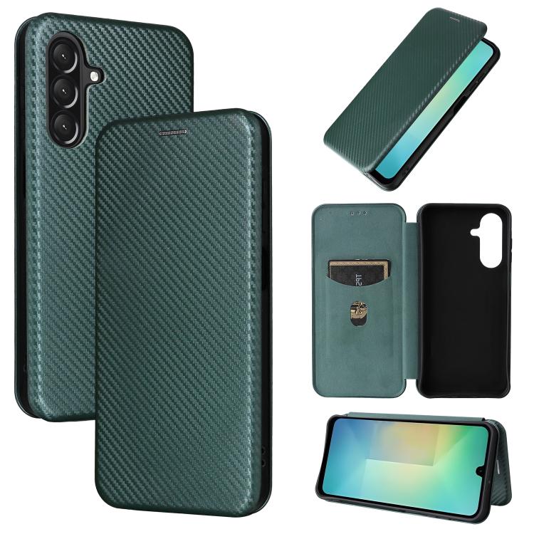 Custodia per telefono in pelle con texture in fibra di carbonio, For Samsung Galaxy A17 5G, For Samsung Galaxy A56 5G, For Samsung Galaxy A26 5G, For Samsung Galaxy A36
