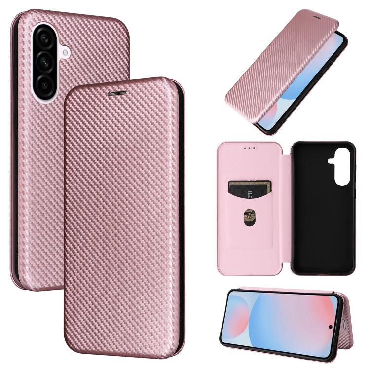 Custodia per telefono in pelle con texture in fibra di carbonio, For Samsung Galaxy A17 5G, For Samsung Galaxy A56 5G, For Samsung Galaxy A26 5G, For Samsung Galaxy A36