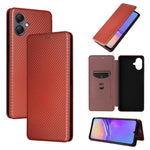 Custodia per telefono in pelle con texture in fibra di carbonio, For Samsung Galaxy A57 5G, For Samsung Galaxy A37 5G, For Samsung Galaxy A27 5G, For Samsung Galaxy A07 4G
