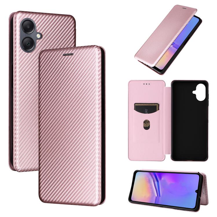 Custodia per telefono in pelle con texture in fibra di carbonio, For Samsung Galaxy A57 5G, For Samsung Galaxy A37 5G, For Samsung Galaxy A27 5G, For Samsung Galaxy A07 4G