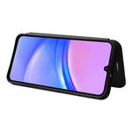 Custodia per telefono in pelle con texture in fibra di carbonio, For Samsung Galaxy A17 5G, For Samsung Galaxy A56 5G, For Samsung Galaxy A26 5G, For Samsung Galaxy A36