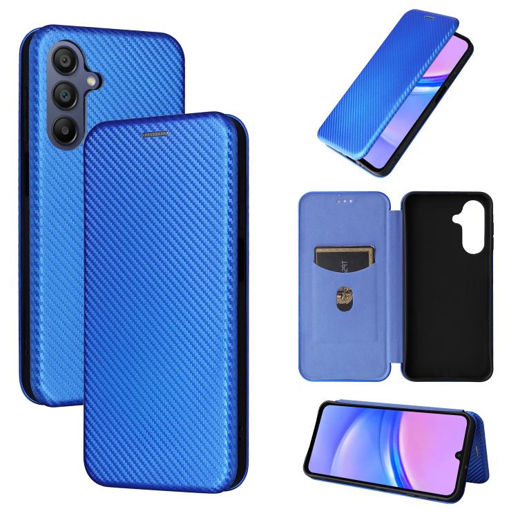 Custodia per telefono in pelle con texture in fibra di carbonio, For Samsung Galaxy A17 5G, For Samsung Galaxy A56 5G, For Samsung Galaxy A26 5G, For Samsung Galaxy A36
