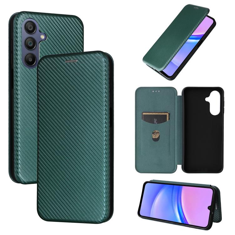 Custodia per telefono in pelle con texture in fibra di carbonio, For Samsung Galaxy A17 5G, For Samsung Galaxy A56 5G, For Samsung Galaxy A26 5G, For Samsung Galaxy A36