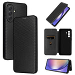 Custodia per telefono in pelle con texture in fibra di carbonio, For Samsung Galaxy A57 5G, For Samsung Galaxy A37 5G, For Samsung Galaxy A27 5G, For Samsung Galaxy A07 4G