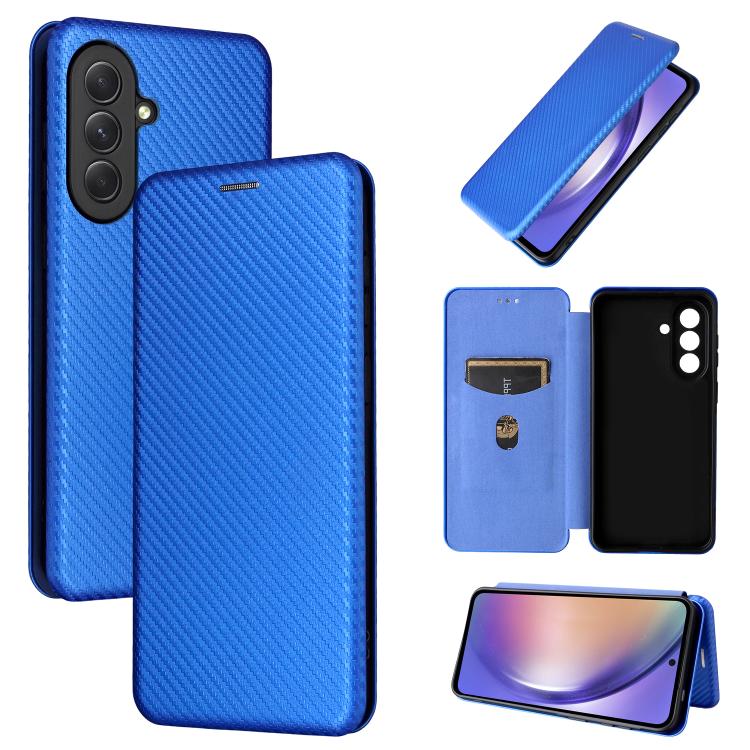 Custodia per telefono in pelle con texture in fibra di carbonio, For Samsung Galaxy A57 5G, For Samsung Galaxy A37 5G, For Samsung Galaxy A27 5G, For Samsung Galaxy A07 4G