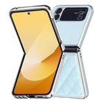 Custodia per telefono in PU glitterato rombico galvanico, For Samsung Galaxy Z Flip3