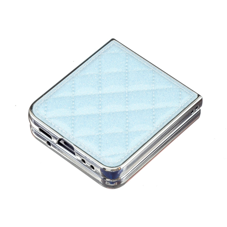 Custodia per telefono in PU glitterato rombico galvanico, For Samsung Galaxy Z Flip3