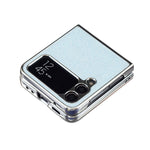 Custodia per telefono in PU glitterato rombico galvanico, For Samsung Galaxy Z Flip3