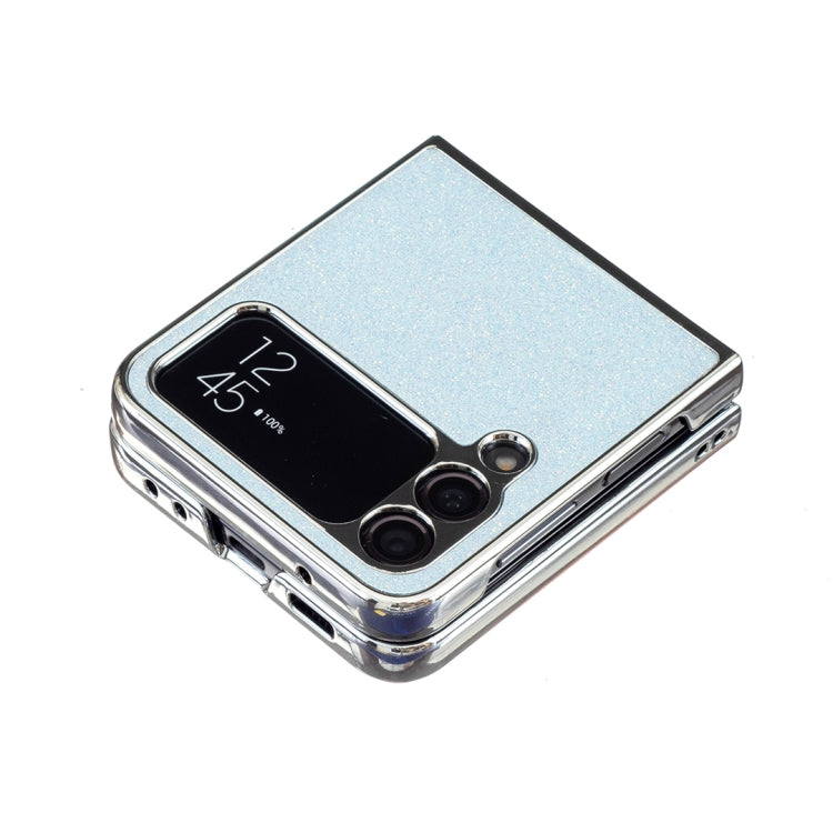 Custodia per telefono in PU glitterato rombico galvanico, For Samsung Galaxy Z Flip3