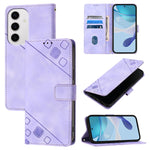 Custodia per telefono in pelle goffrata effetto pelle, For Samsung Galaxy S26 5G, For Samsung Galaxy S25 Edge 5G, For Samsung Galaxy S24 FE 5G
