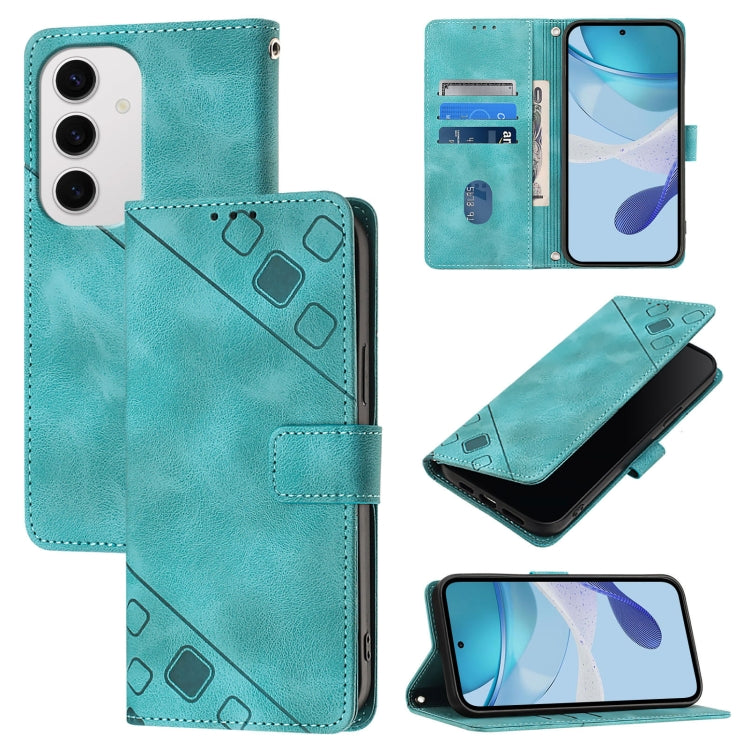 Custodia per telefono in pelle goffrata effetto pelle, For Samsung Galaxy S26 5G, For Samsung Galaxy S25 Edge 5G, For Samsung Galaxy S24 FE 5G