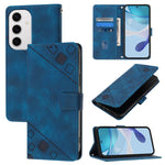 Custodia per telefono in pelle goffrata effetto pelle, For Samsung Galaxy S26 5G, For Samsung Galaxy S25 Edge 5G, For Samsung Galaxy S24 FE 5G