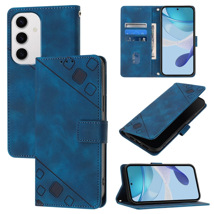Custodia per telefono in pelle goffrata effetto pelle, For Samsung Galaxy S26 5G, For Samsung Galaxy S25 Edge 5G, For Samsung Galaxy S24 FE 5G
