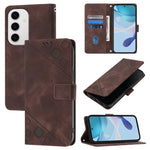 Custodia per telefono in pelle goffrata effetto pelle, For Samsung Galaxy S26 5G, For Samsung Galaxy S25 Edge 5G, For Samsung Galaxy S24 FE 5G