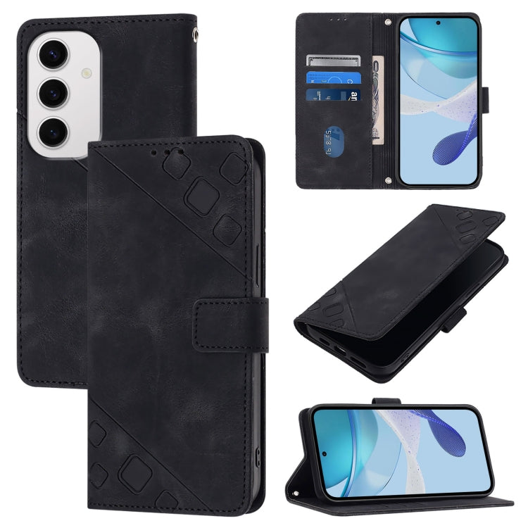 Custodia per telefono in pelle goffrata effetto pelle, For Samsung Galaxy S26 5G, For Samsung Galaxy S25 Edge 5G, For Samsung Galaxy S24 FE 5G