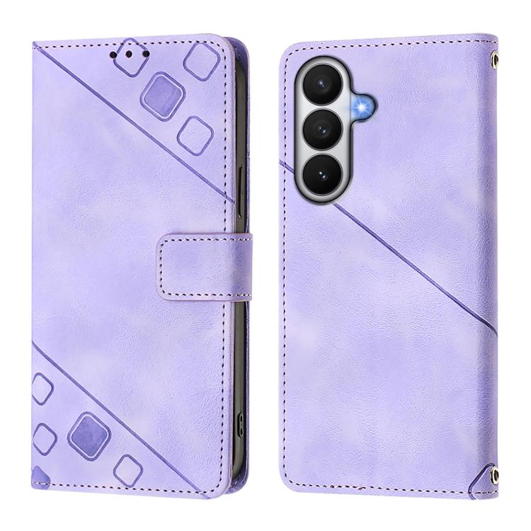 Custodia per telefono in pelle goffrata effetto pelle, For Samsung Galaxy S26 5G, For Samsung Galaxy S25 Edge 5G, For Samsung Galaxy S24 FE 5G