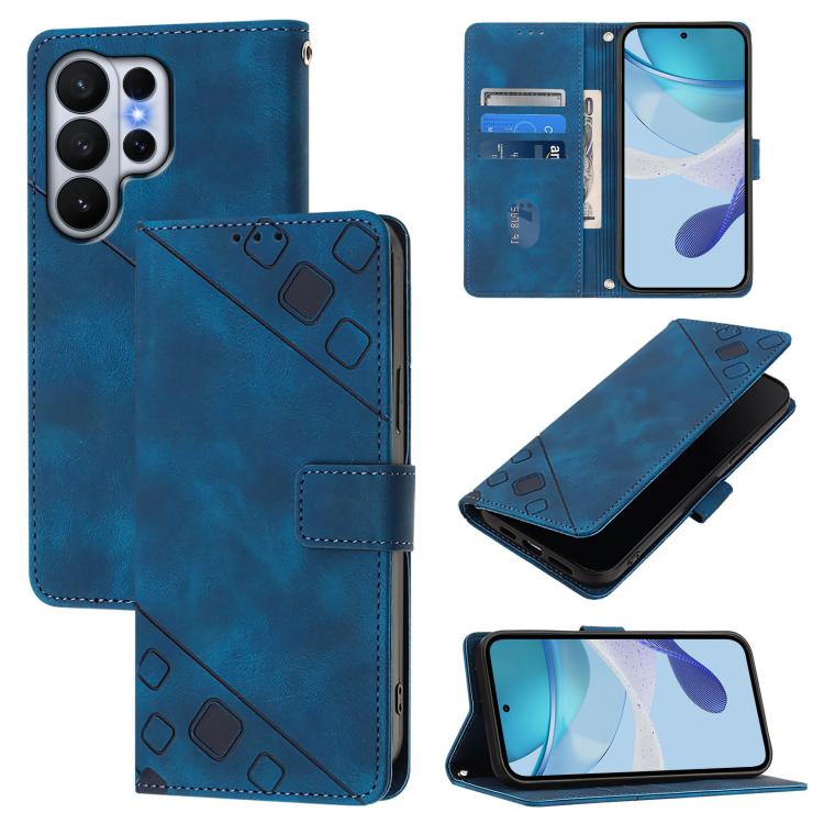 Custodia per telefono in pelle goffrata effetto pelle, For Galaxy S26 FE 5G, For Samsung Galaxy S26+ 5G, For Samsung Galaxy S26 Edge 5G, For Samsung Galaxy S26 Ultra 5G
