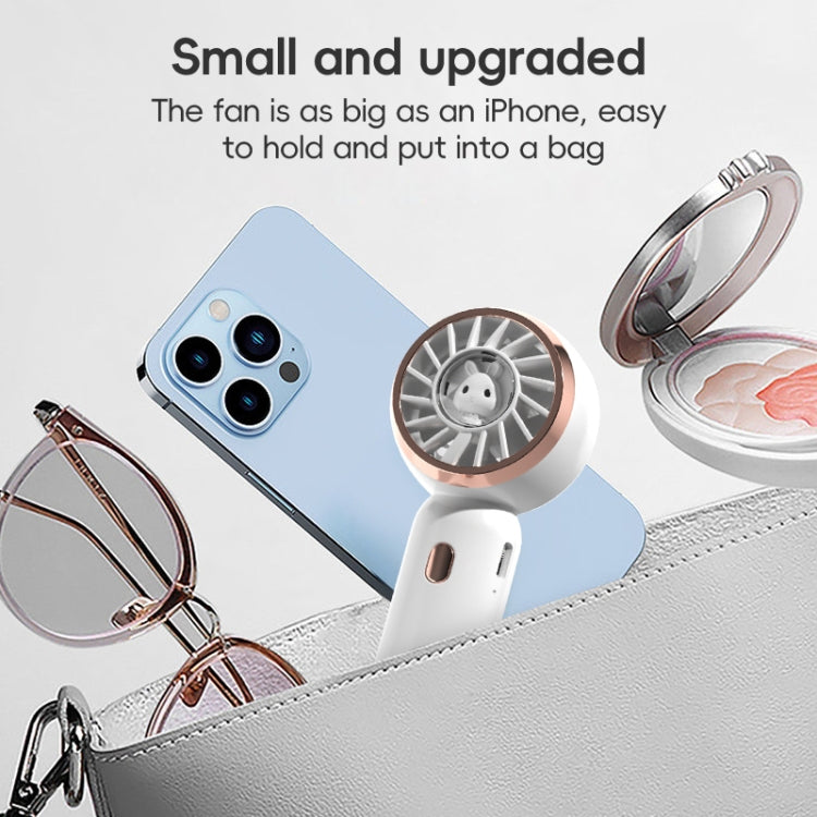 Mini turbina portatile simpatico coniglio ventilatore elettrico