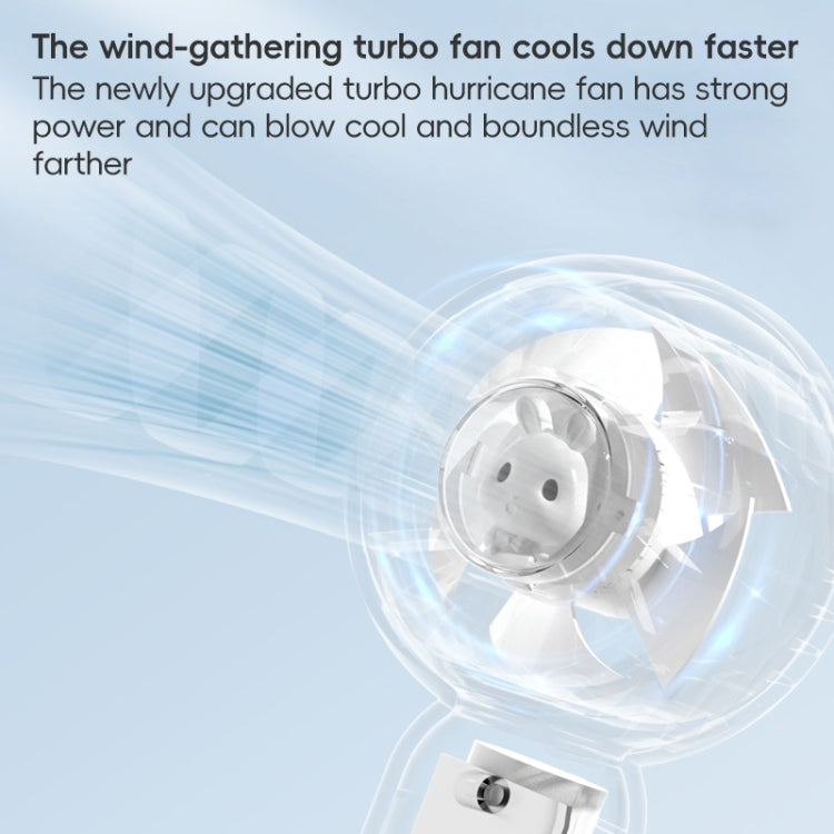 Mini turbina portatile simpatico coniglio ventilatore elettrico