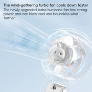 Mini turbina portatile simpatico coniglio ventilatore elettrico