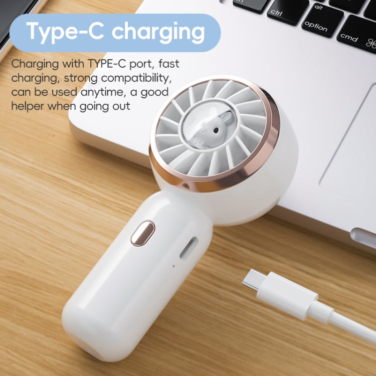 Mini turbina portatile simpatico coniglio ventilatore elettrico