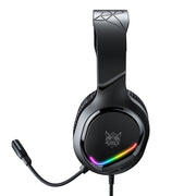 Cuffie da gioco ONIKUMA X31 USB/3,5 mm cablate RGB con microfono, lunghezza cavo: 2,2 m, X31