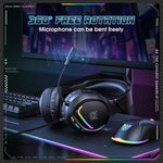 Cuffie da gioco ONIKUMA X31 USB/3,5 mm cablate RGB con microfono, lunghezza cavo: 2,2 m, X31