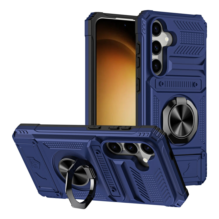 Custodia antiurto per telefono con supporto ad anello in metallo in TPU ibrido per PC, For Samsung Galaxy S23 FE 5G, For Samsung Galaxy S23+ 5G, For Samsung Galaxy S23 5G
