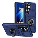 Custodia antiurto per telefono con supporto ad anello in metallo in TPU ibrido per PC, For Samsung Galaxy S26+ 5G, For Samsung Galaxy S26 Ultra 5G, For Samsung Galaxy S26 5G, For Samsung Galaxy S25 Ultra 5G