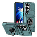 Custodia antiurto per telefono con supporto ad anello in metallo in TPU ibrido per PC, For Samsung Galaxy S26+ 5G, For Samsung Galaxy S26 Ultra 5G, For Samsung Galaxy S26 5G, For Samsung Galaxy S25 Ultra 5G
