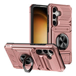 Custodia antiurto per telefono con supporto ad anello in metallo in TPU ibrido per PC, For Samsung Galaxy S26+ 5G, For Samsung Galaxy S26 Ultra 5G, For Samsung Galaxy S26 5G, For Samsung Galaxy S25 Ultra 5G