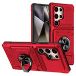 Custodia antiurto per telefono con supporto ad anello in metallo in TPU ibrido per PC, For Samsung Galaxy S26+ 5G, For Samsung Galaxy S26 Ultra 5G, For Samsung Galaxy S26 5G, For Samsung Galaxy S25 Ultra 5G