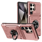 Custodia antiurto per telefono con supporto ad anello in metallo in TPU ibrido per PC, For Samsung Galaxy S26+ 5G, For Samsung Galaxy S26 Ultra 5G, For Samsung Galaxy S26 5G, For Samsung Galaxy S25 Ultra 5G