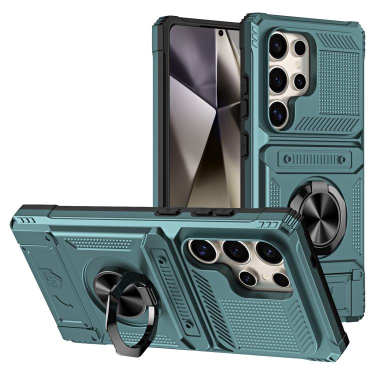 Custodia antiurto per telefono con supporto ad anello in metallo in TPU ibrido per PC, For Samsung Galaxy S26+ 5G, For Samsung Galaxy S26 Ultra 5G, For Samsung Galaxy S26 5G, For Samsung Galaxy S25 Ultra 5G