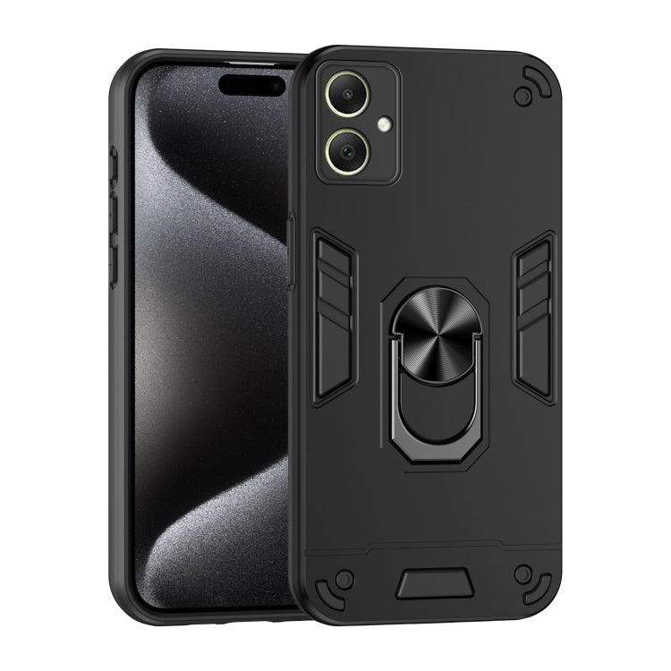 Custodia per telefono con supporto ad anello in metallo antiurto, For Samsung Galaxy A36, For Samsung Galaxy A06