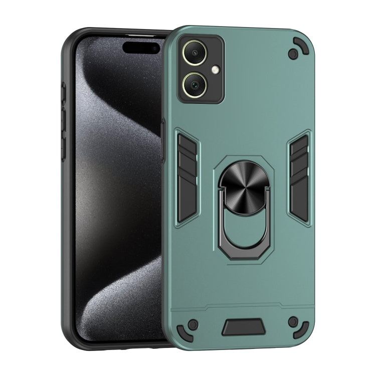 Custodia per telefono con supporto ad anello in metallo antiurto, For Samsung Galaxy A36, For Samsung Galaxy A06